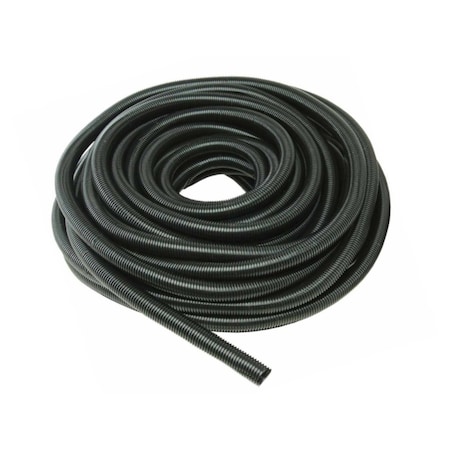 Kable Kontrol Flame Retardant Split Wire Loom - Polypropylene, 1/4 in Inch Diameter, 100 ft Feet Long, Black FRPPWL.380-100SP